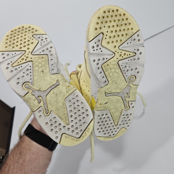 Nike Air Jordan Retro 6 GT Citron Tint Dynamic Yellow 645127-800 Toddler Size 9c - Picture 5 of 5